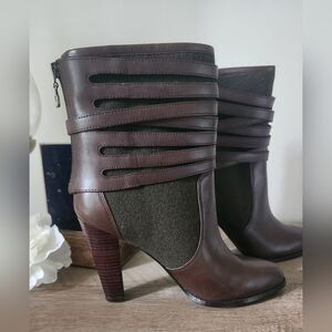 Daniblack Roscoe Vachetta Green/Brown Boots Sz 10